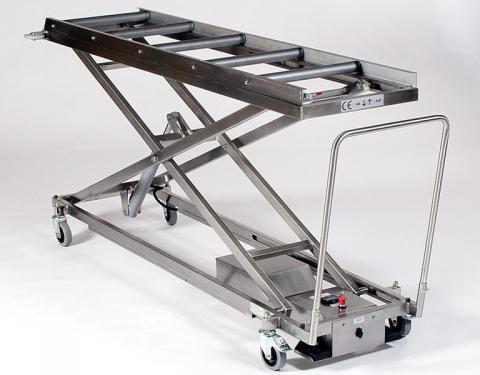 51/100 Stainless Steel Lift Trolley